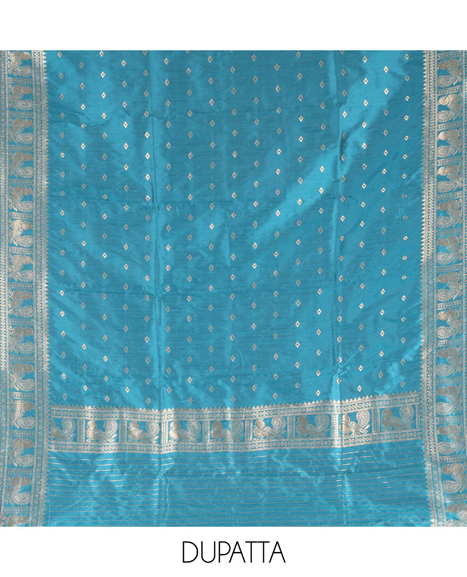 Dark Purple Semi-Silk Material Chudidar Set