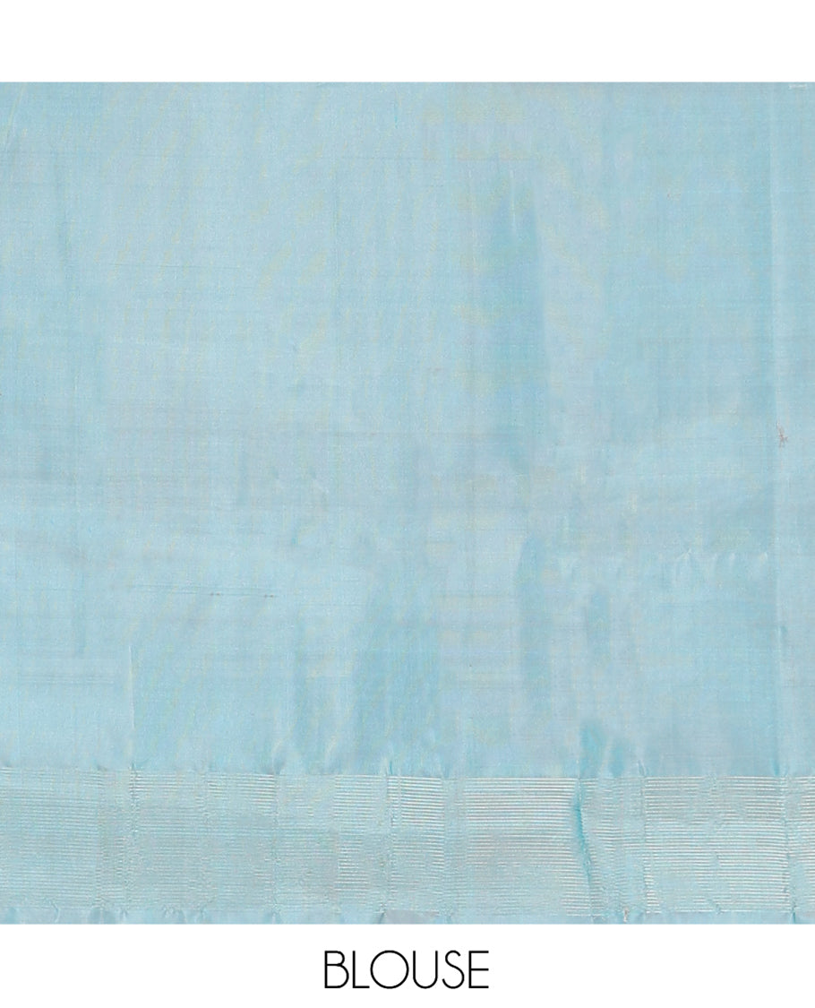 Turquoise Mayuri Soft Silk Saree