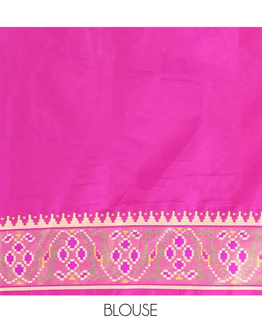 Pink Fancy Patola Saree