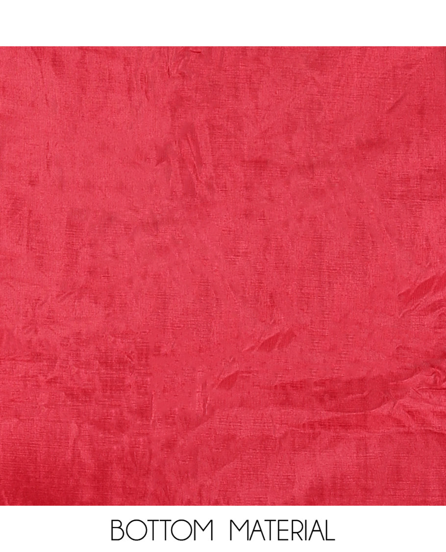 Maroon Semi-Silk Material Chudidar Set