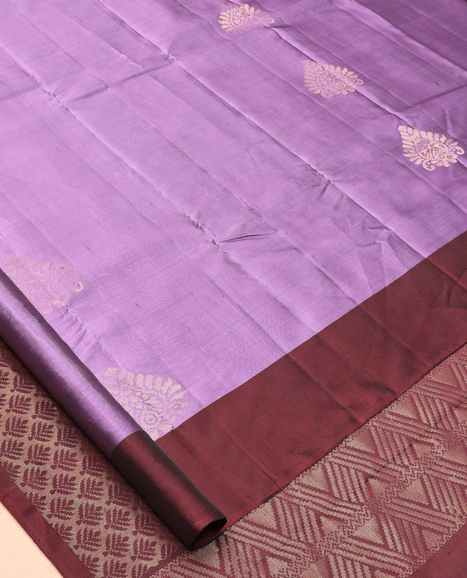 Lilac Butta Mayuri Lite Silk Mix Saree