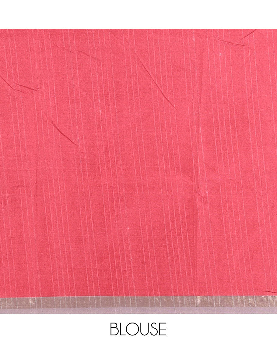 Pink Manipuri Tussar Saree