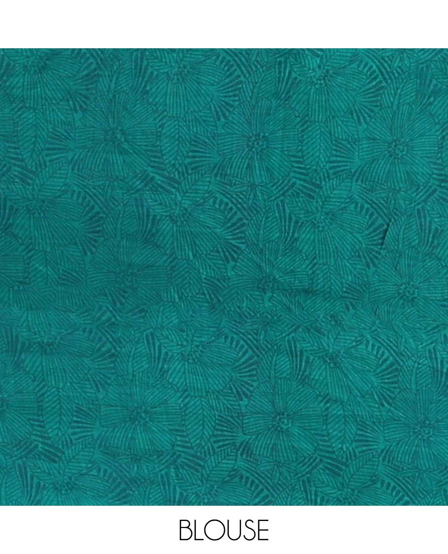 Light brown brown leaf design printed silk saree with contrast intricate design border & floral design pallu