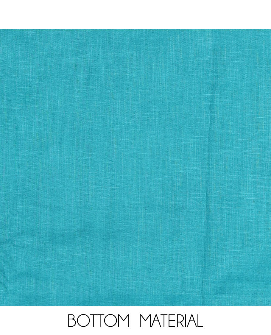 Black Vertican silk material chudidar set, vertical ikkat stripes, and kantha work top, contrast plain slub cotton bottom, and linen contrast ikkat printed zari border dupatta