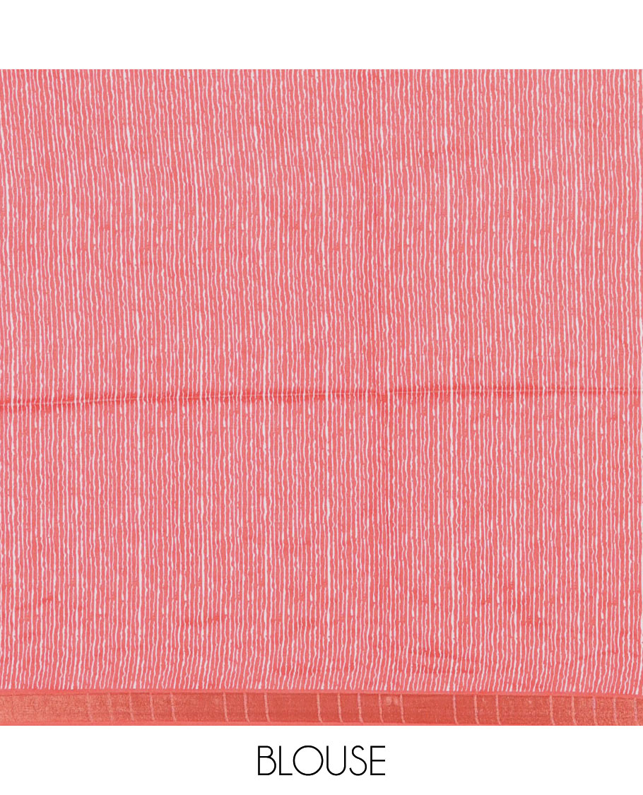 Cream diamond motifs printed katan silk saree, contrast checked border of diamonds buttas, geometric printed pallu, and a contrast blouse