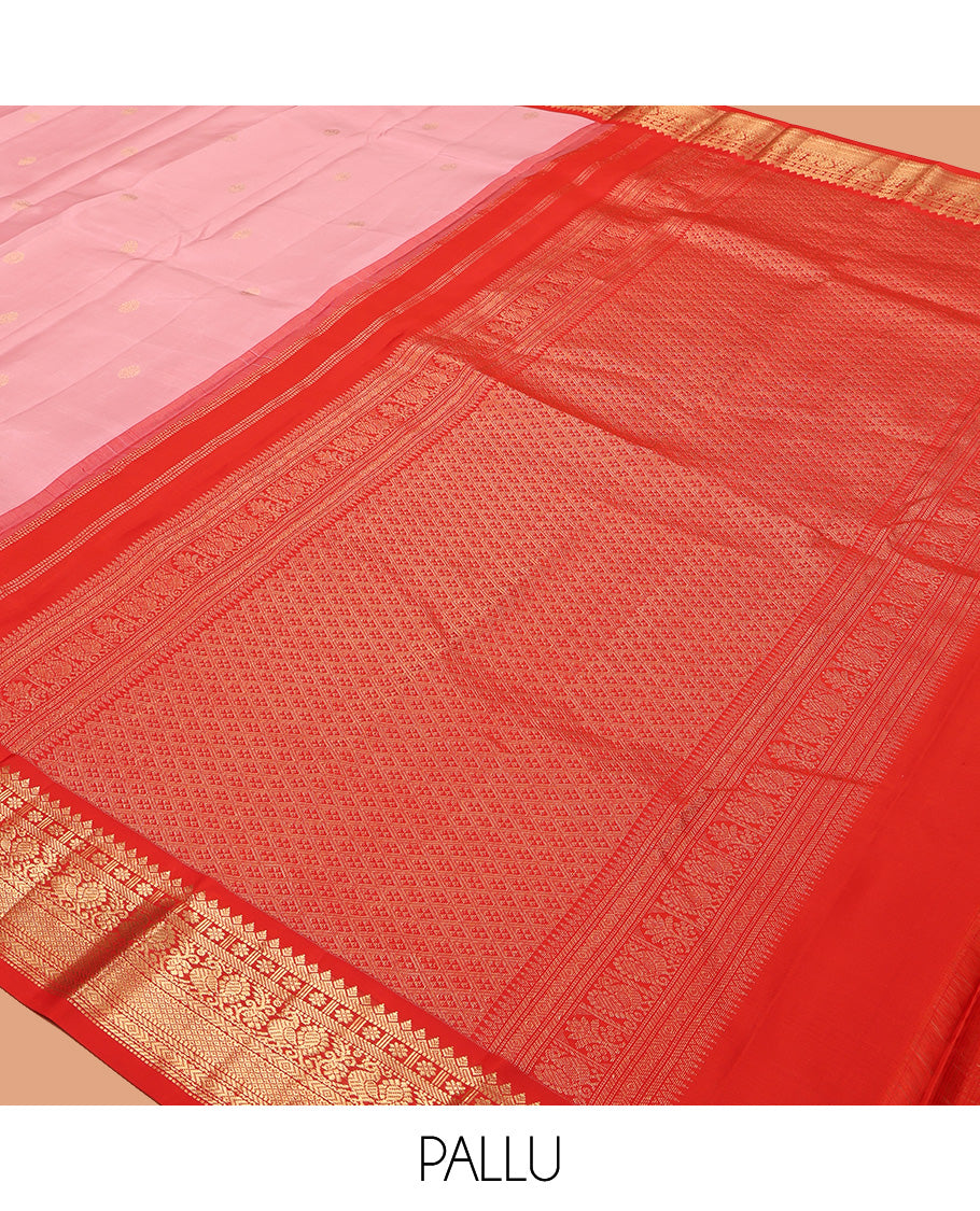 Pink Kanchipuram Silk Saree