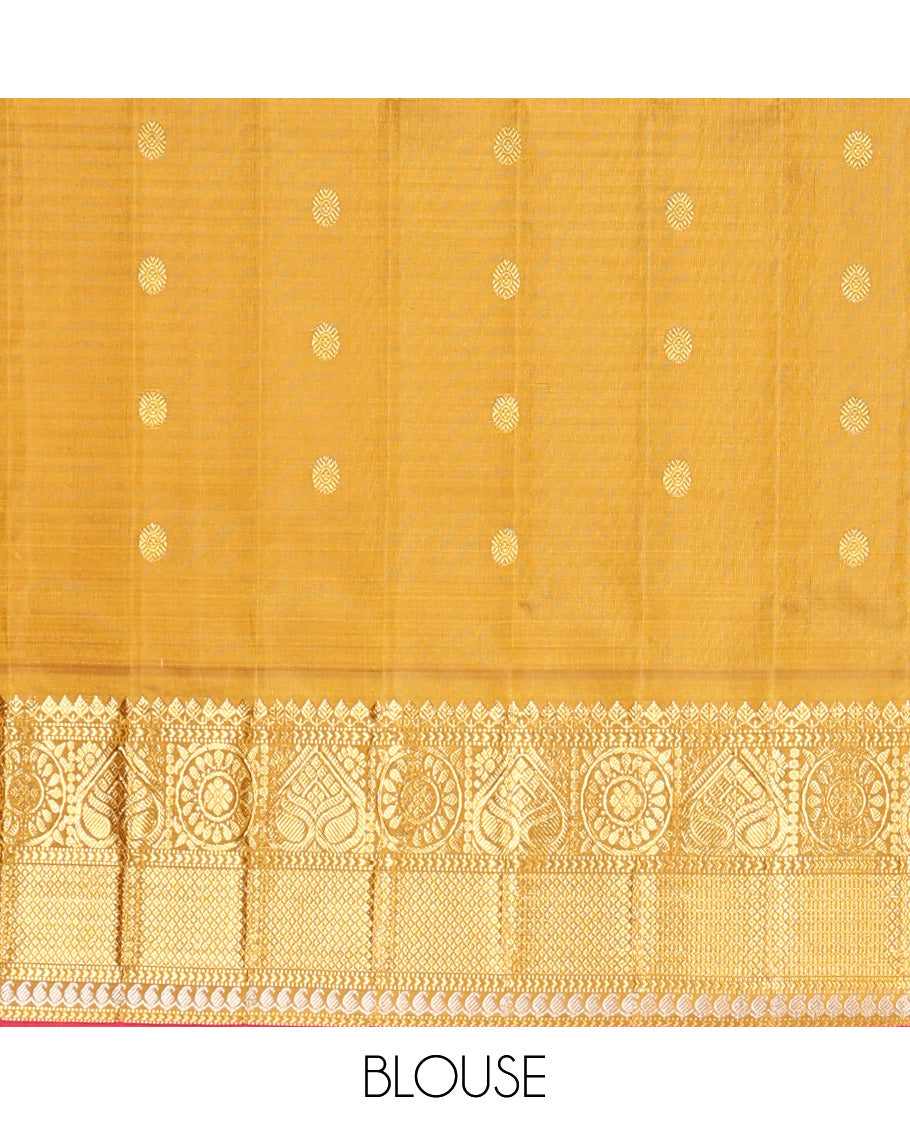 Lavender Gadwal Silk Saree