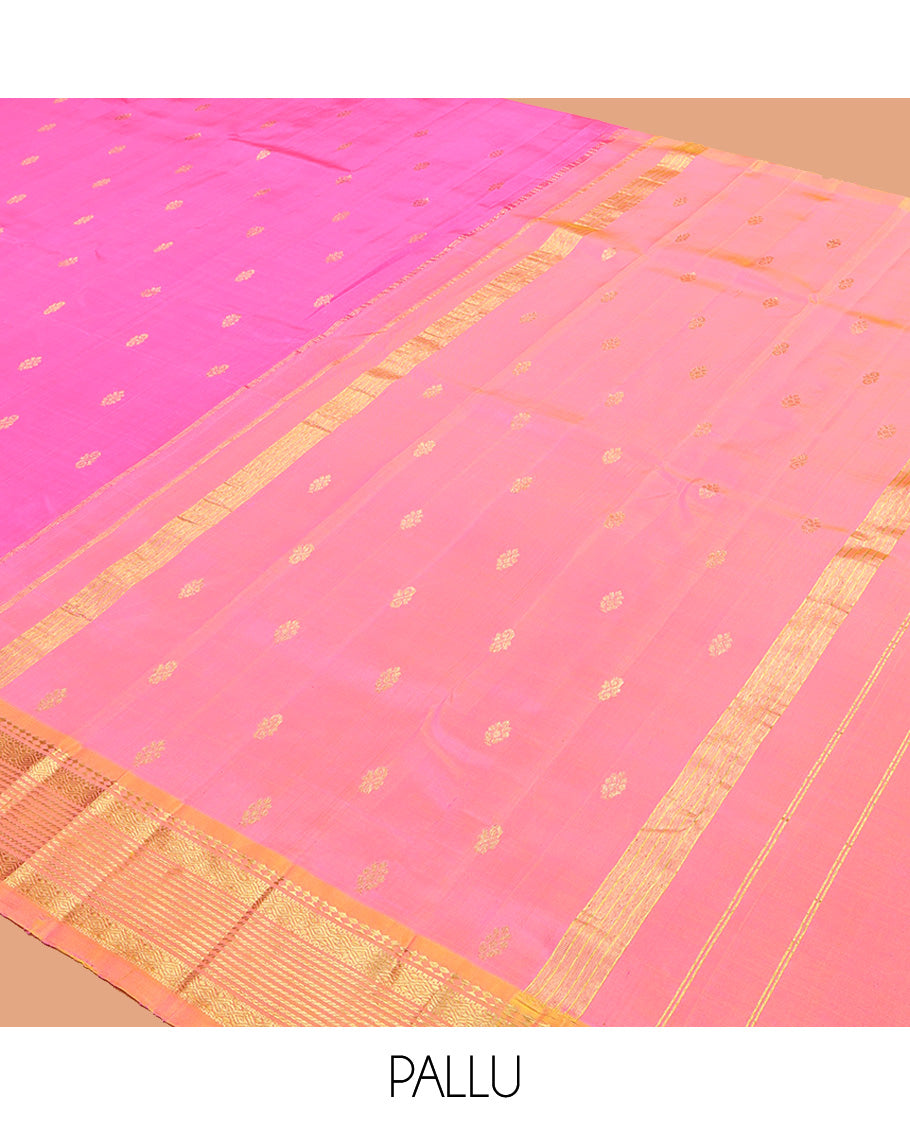 Pink Kanchipuram Silk Saree