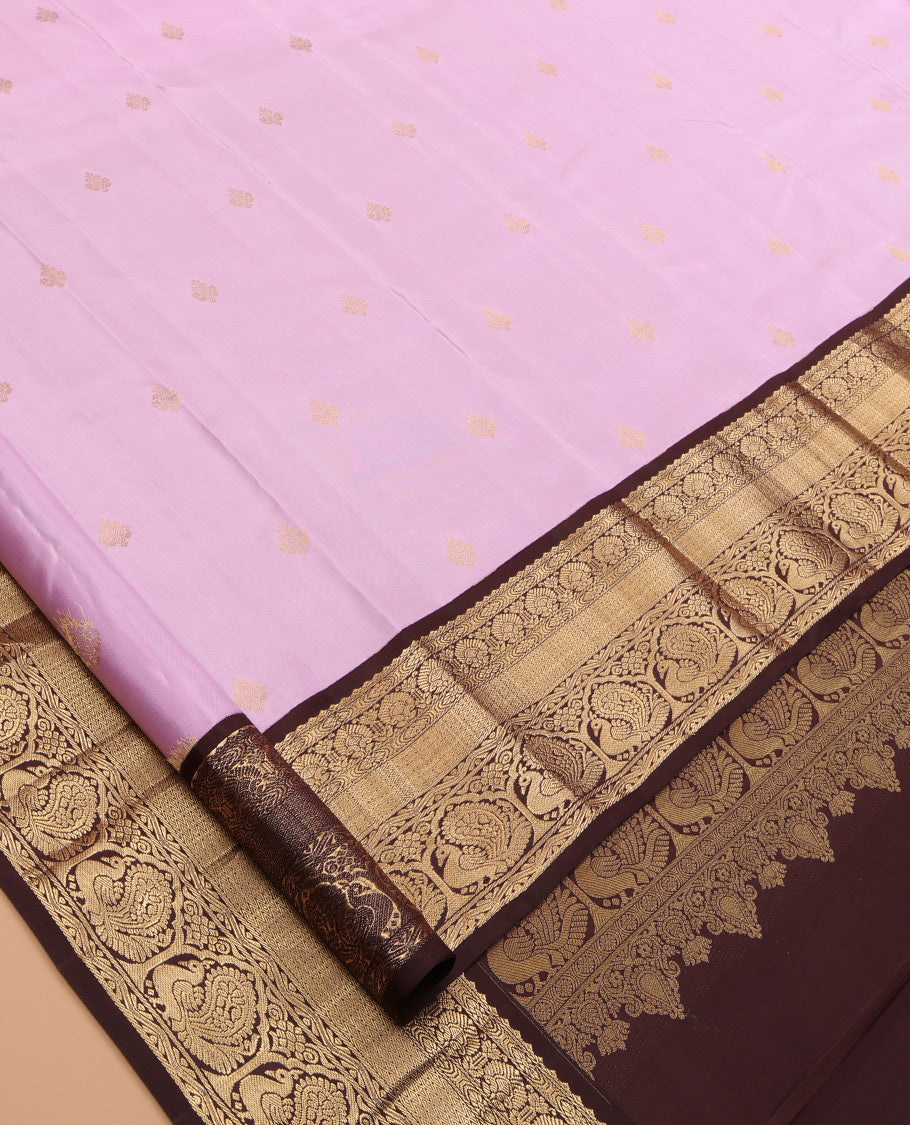 Pink Kanchipuram Silk Saree