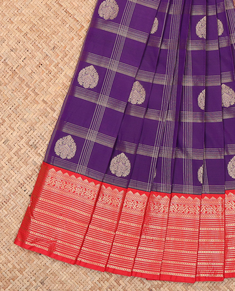 Violet Budget Silk Saree