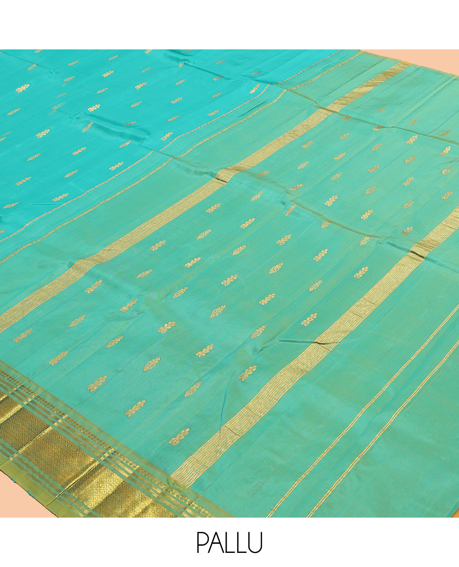 Blue Kanchipuram Silk Saree