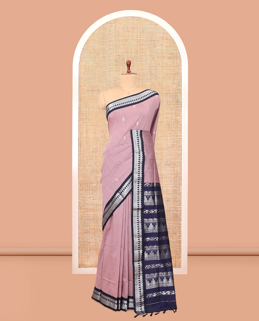 Pale Pink Kalyani Cotton Saree