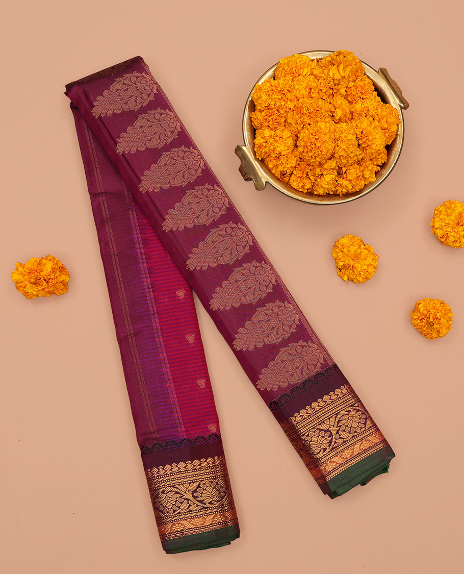 Pink Gadwal Silk Mix Saree