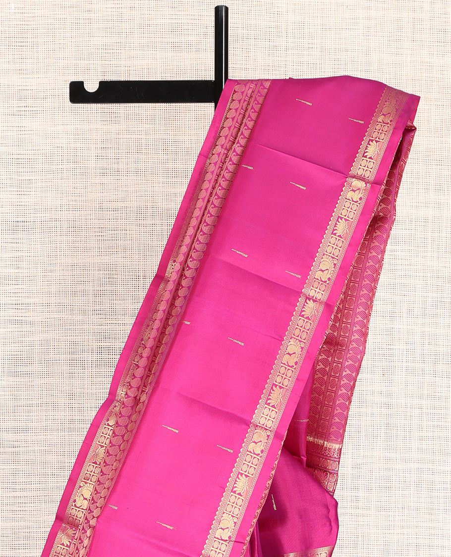 Pink Kanchipuram Chettinad Saree