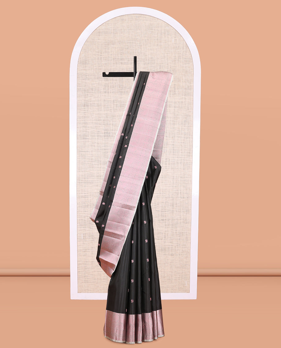 Black Kanchipuram Silk Saree