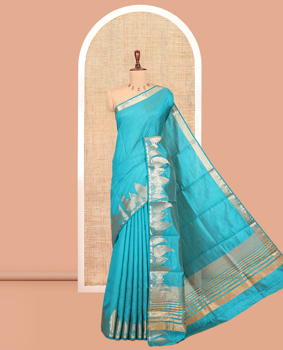 Rama Plain Art Tussar Saree