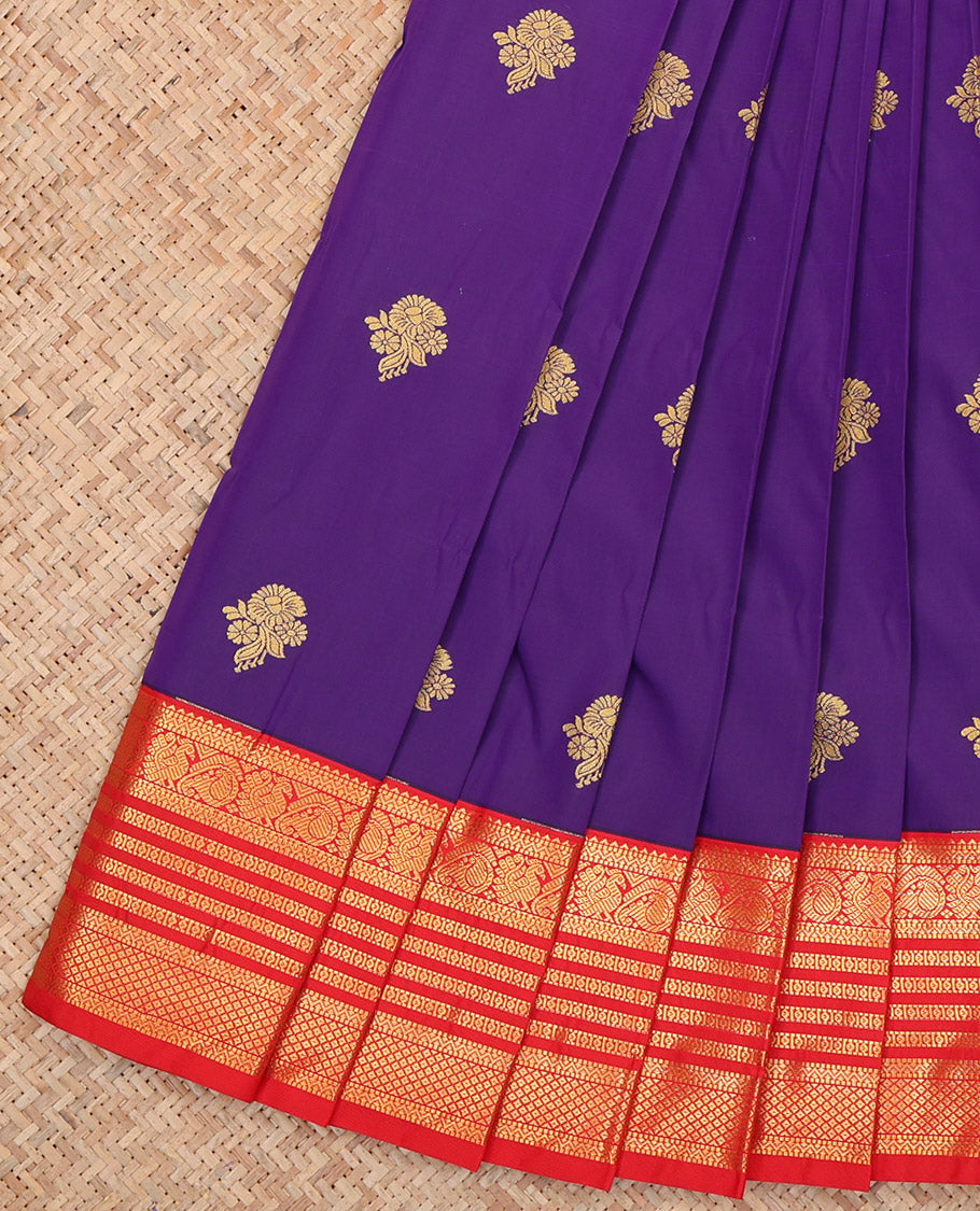 Violet Budget Silk Saree