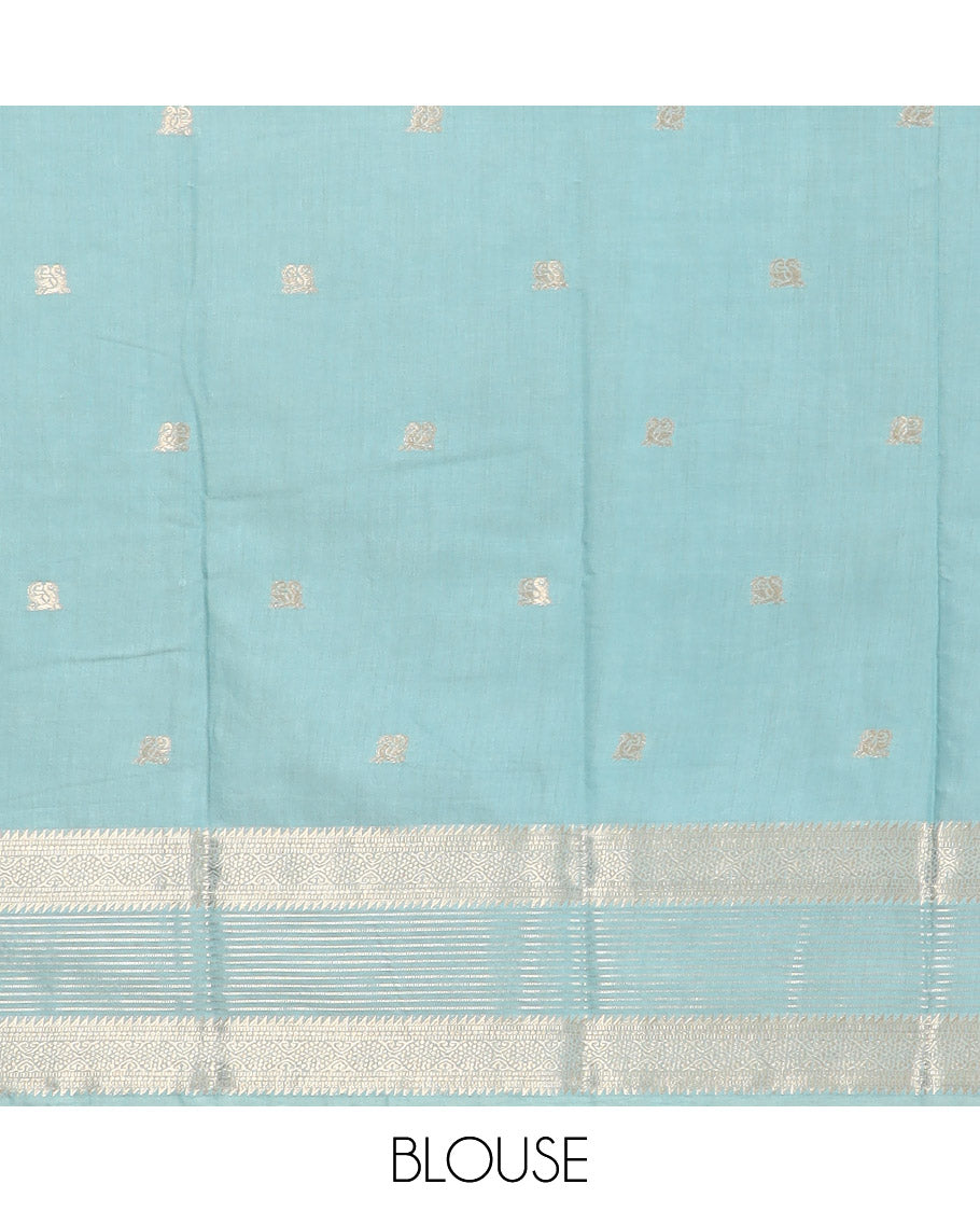 Purple peacock buttas Assam silk saree, contrast traditional zari border, and pallu of zari designs