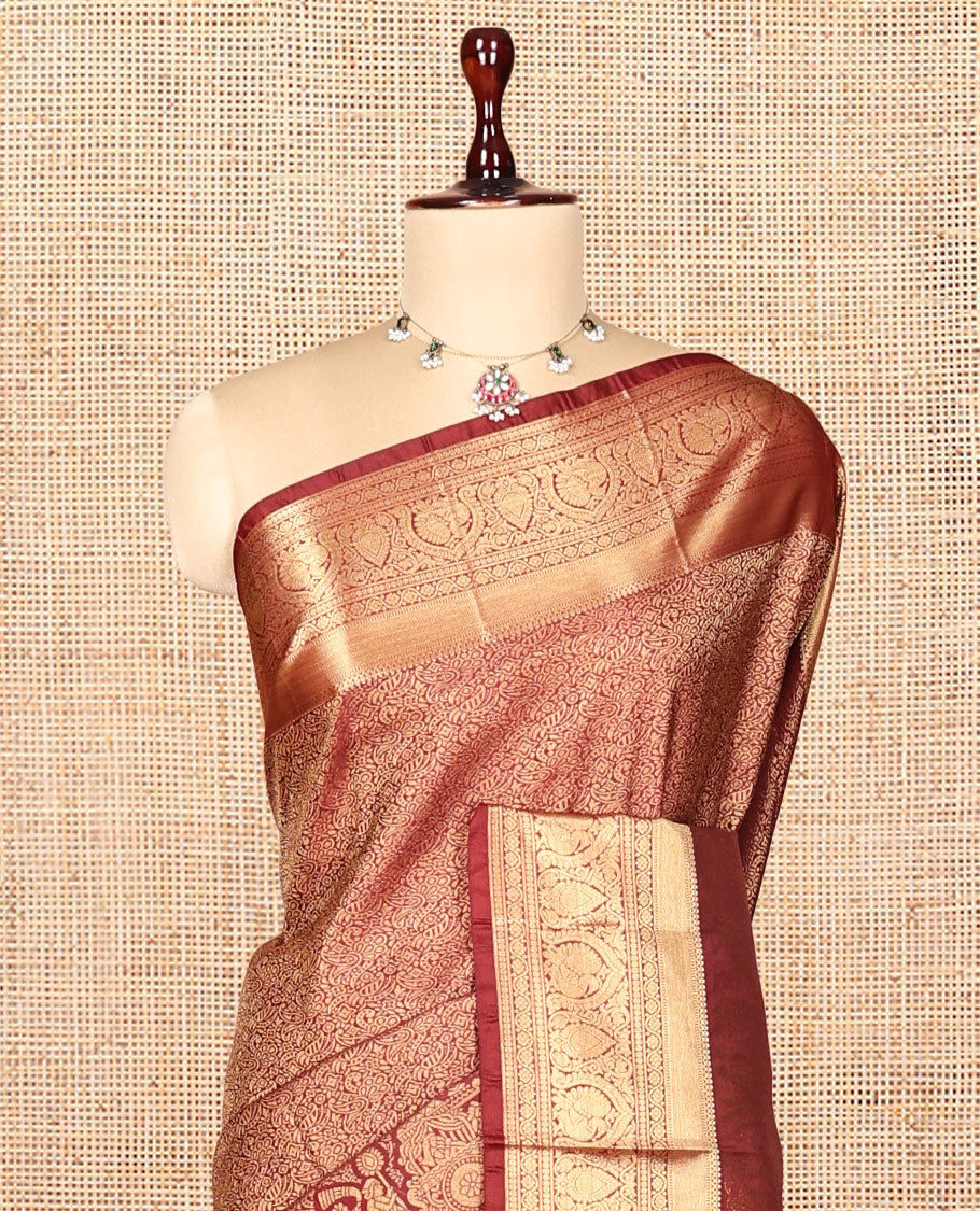 Maroon Budget Saree