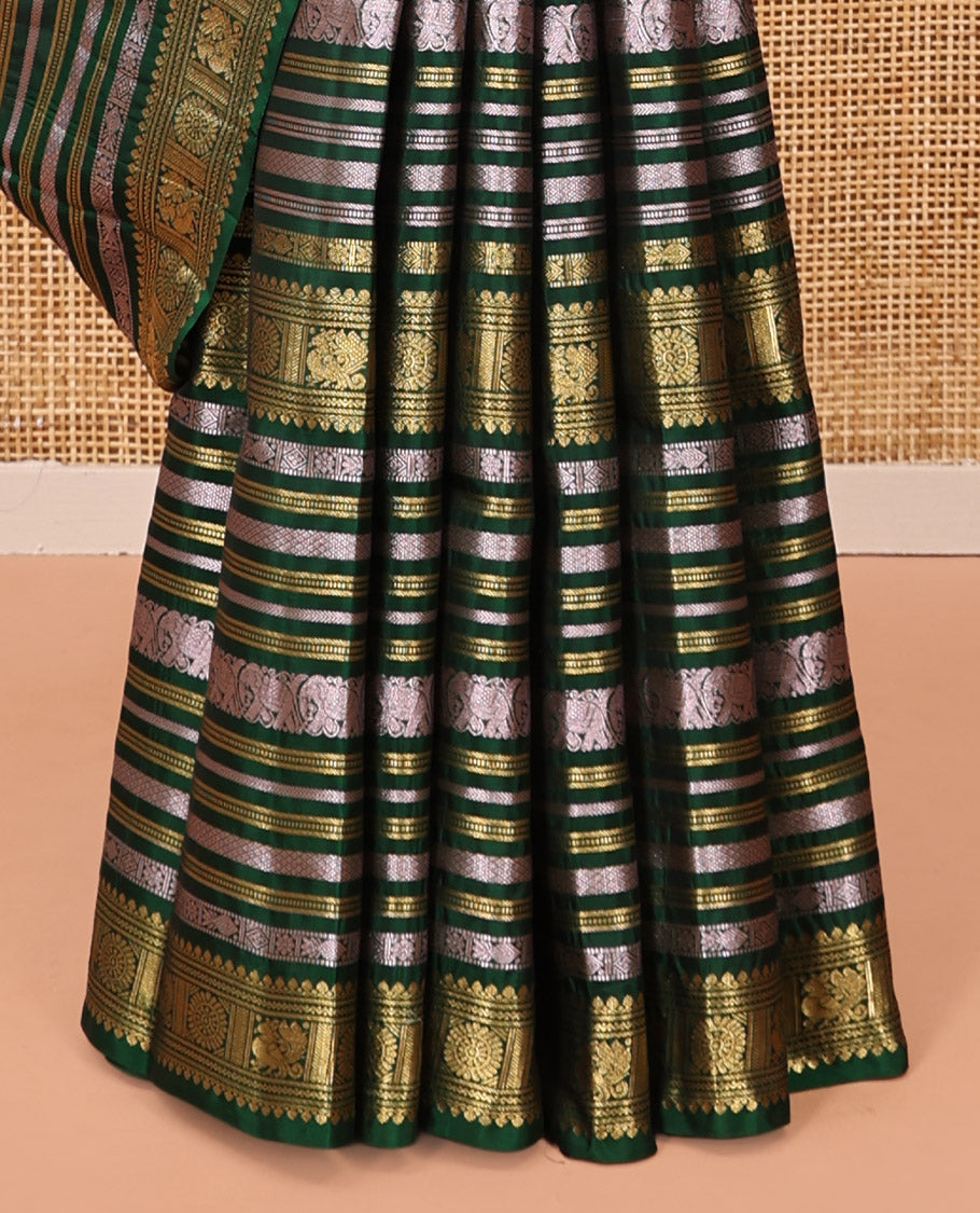 Green Vasundhara Lite-Silk Mix Saree