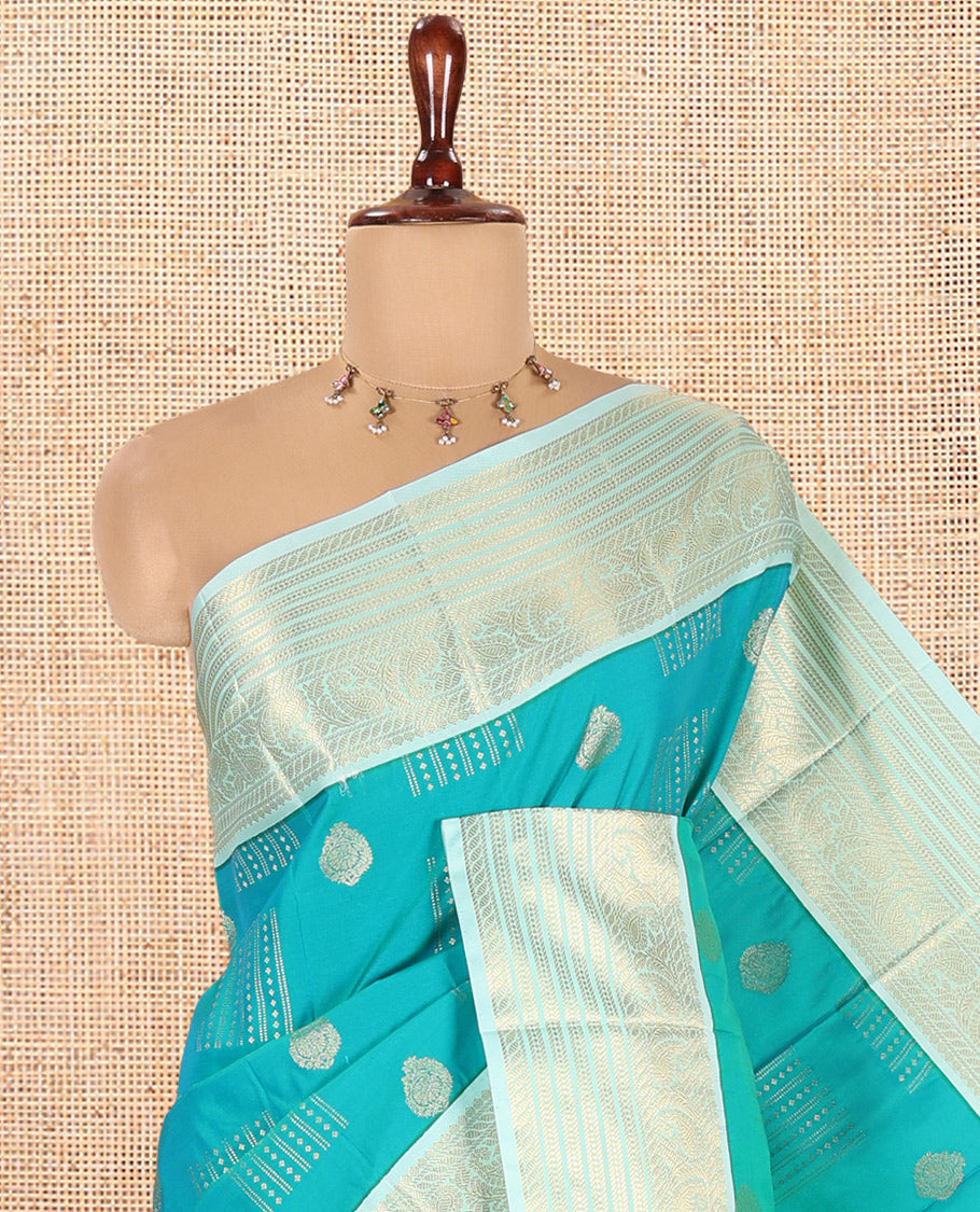 Rexona Green-Pista Green Budget Silk Saree