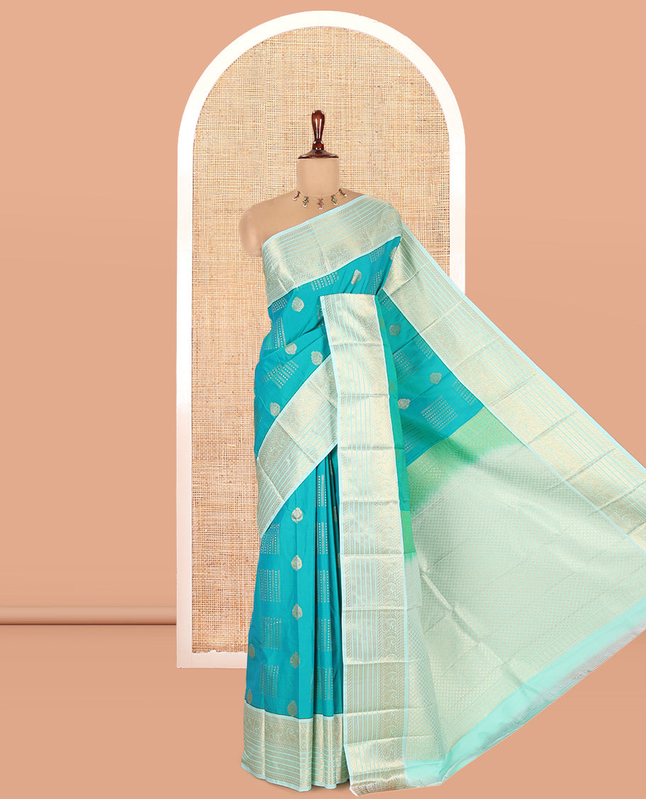 Rexona Green-Pista Green Budget Silk Saree