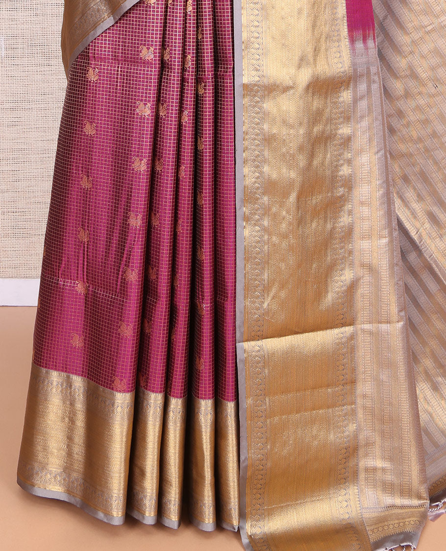 Wine Budget Silk Saree