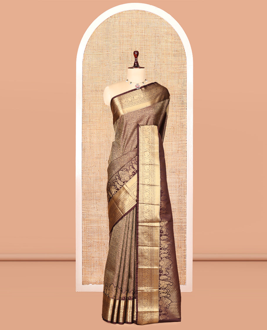 Brown Saree