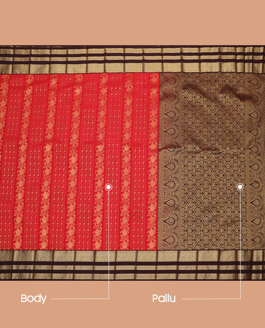 Red Budget Silk Saree
