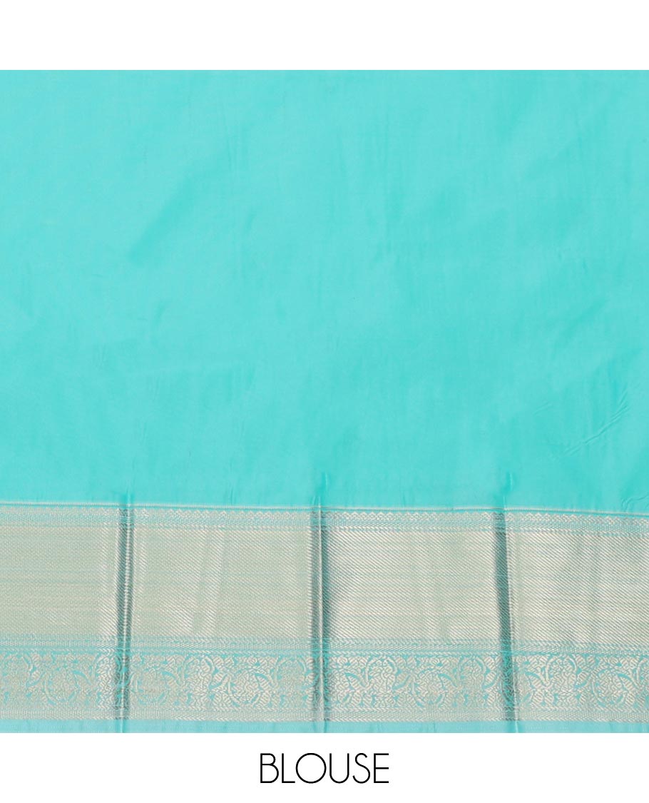 Pink Budget Silk Saree, Adorned with Zari Butta Enclosed Checks, Complemented by Contrast Traditional Zari Border, Grand Pallu, and Contrast Blouse