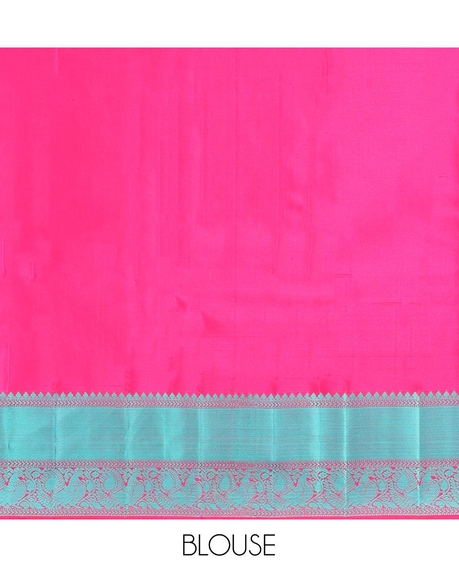 Violet Zari Butta Kanchi Silk