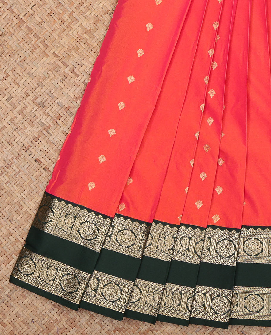 Orange Budget Silk Saree