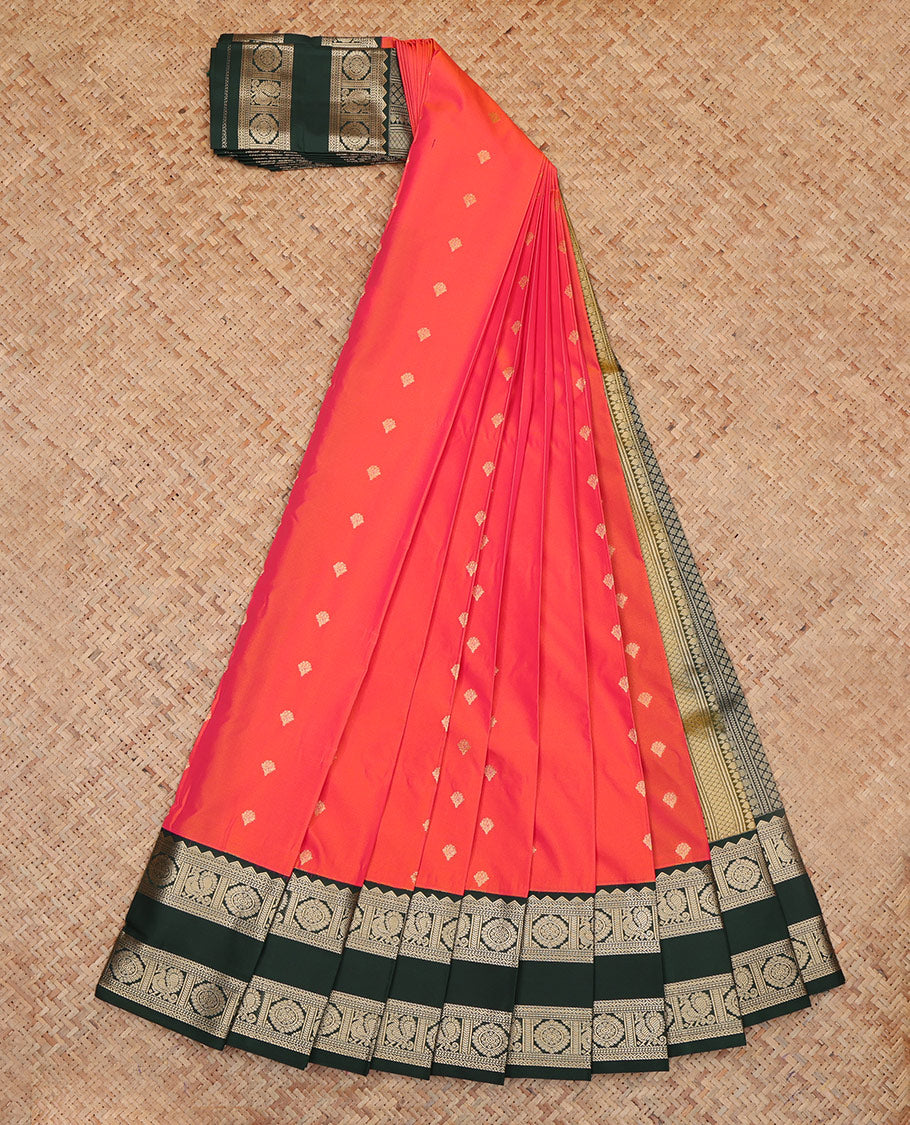 Orange Budget Silk Saree
