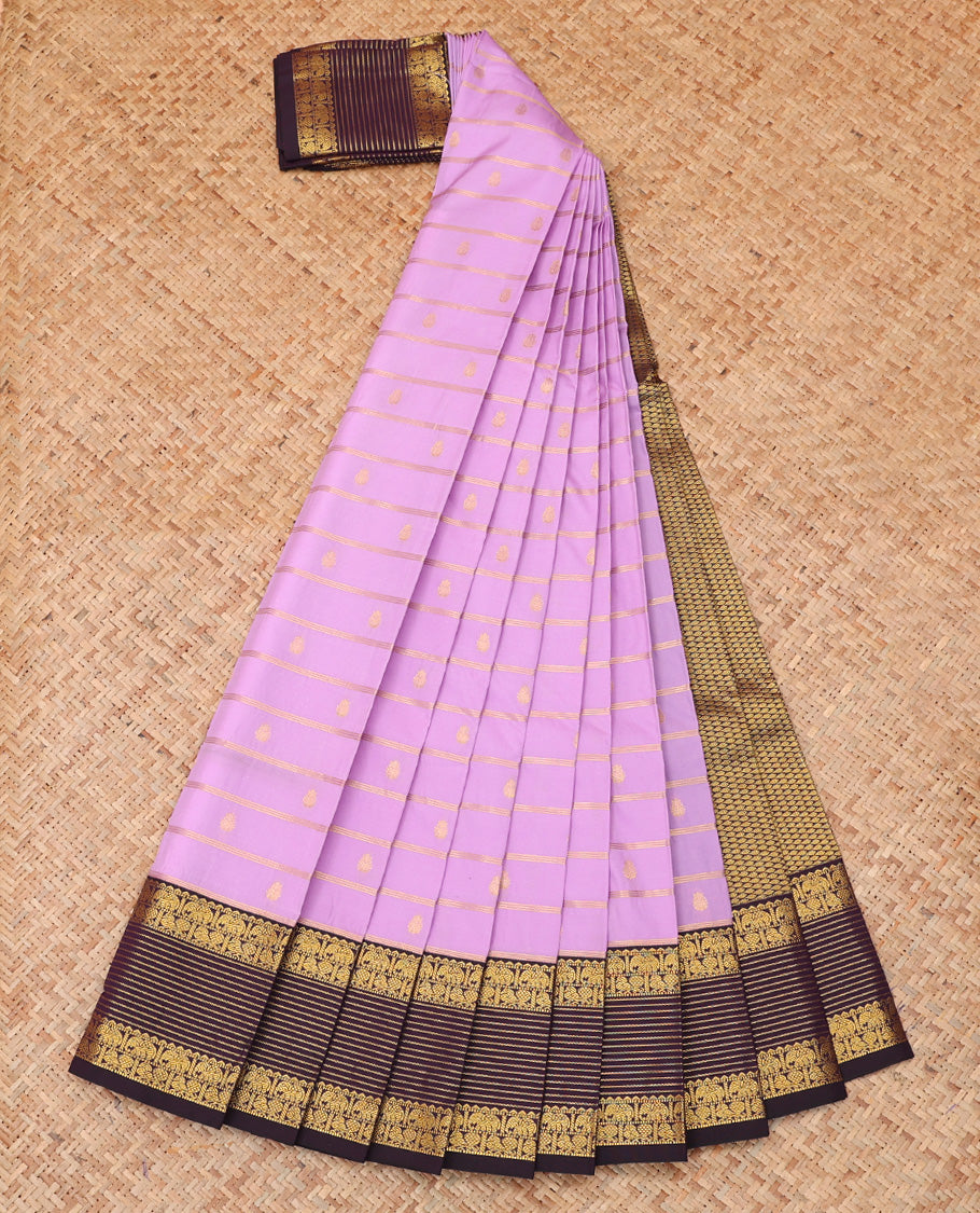 Lavender Budget Silk Saree