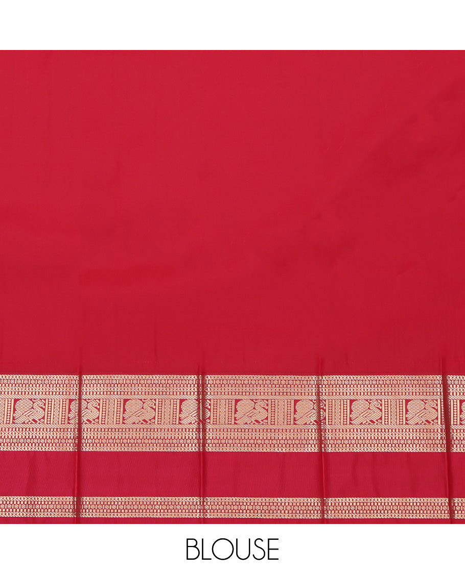Mustard Stripes Budget Silk Saree