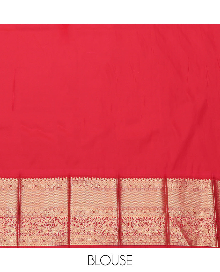 Black Zari Butta and Checks Budget Silk Saree