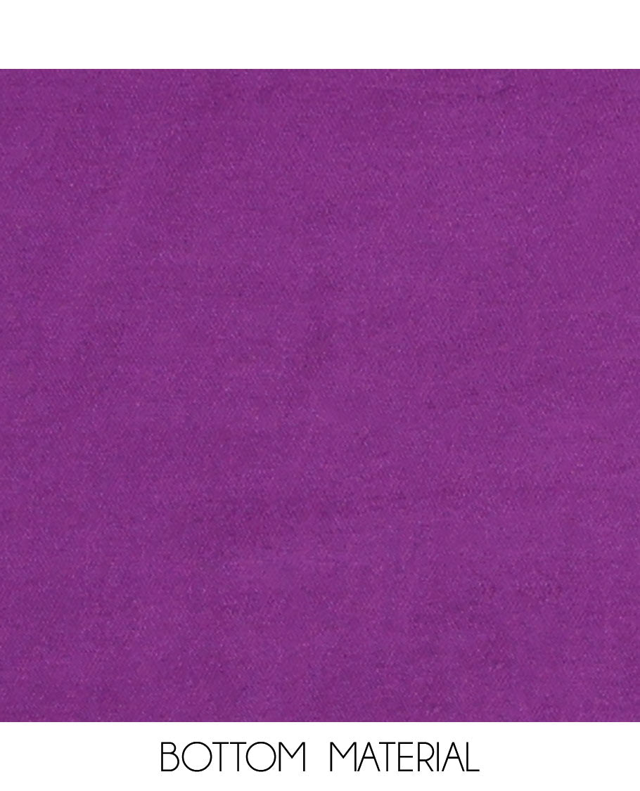 Purple Cotton Material Chudidar Set