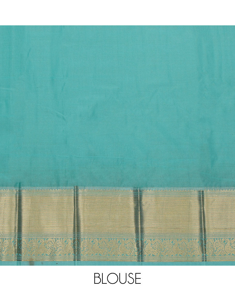 Violet Budget Silk Saree, Detailed with Zari Butta Enclosed Checks All Over Its Body, Complemented by a Contrast Traditional Zari Design Border, Grand Pallu, and Paired with a Contrast Blouse