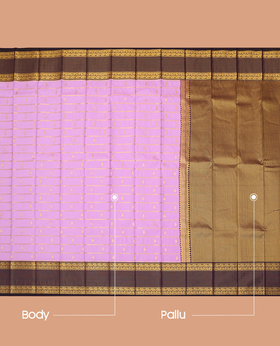 Lavender Budget Silk Saree