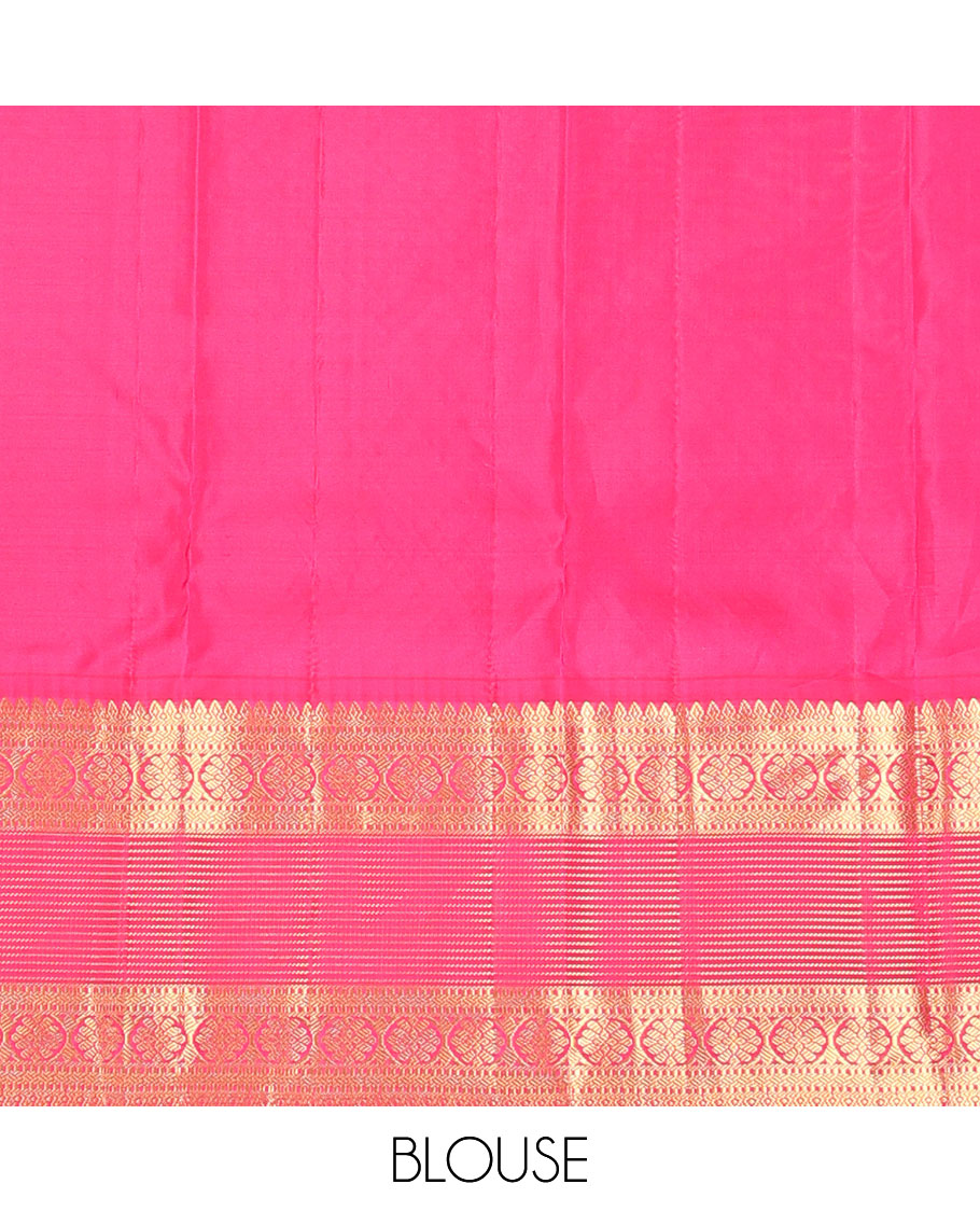 Green zari design vasundhara silk mix saree, contrast border of kathir, zari stripes, manga mokku,poun & kodi visiry & chakram design pallu