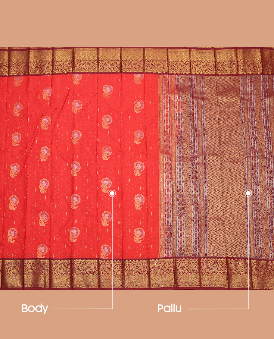 Red Budget Silk Saree