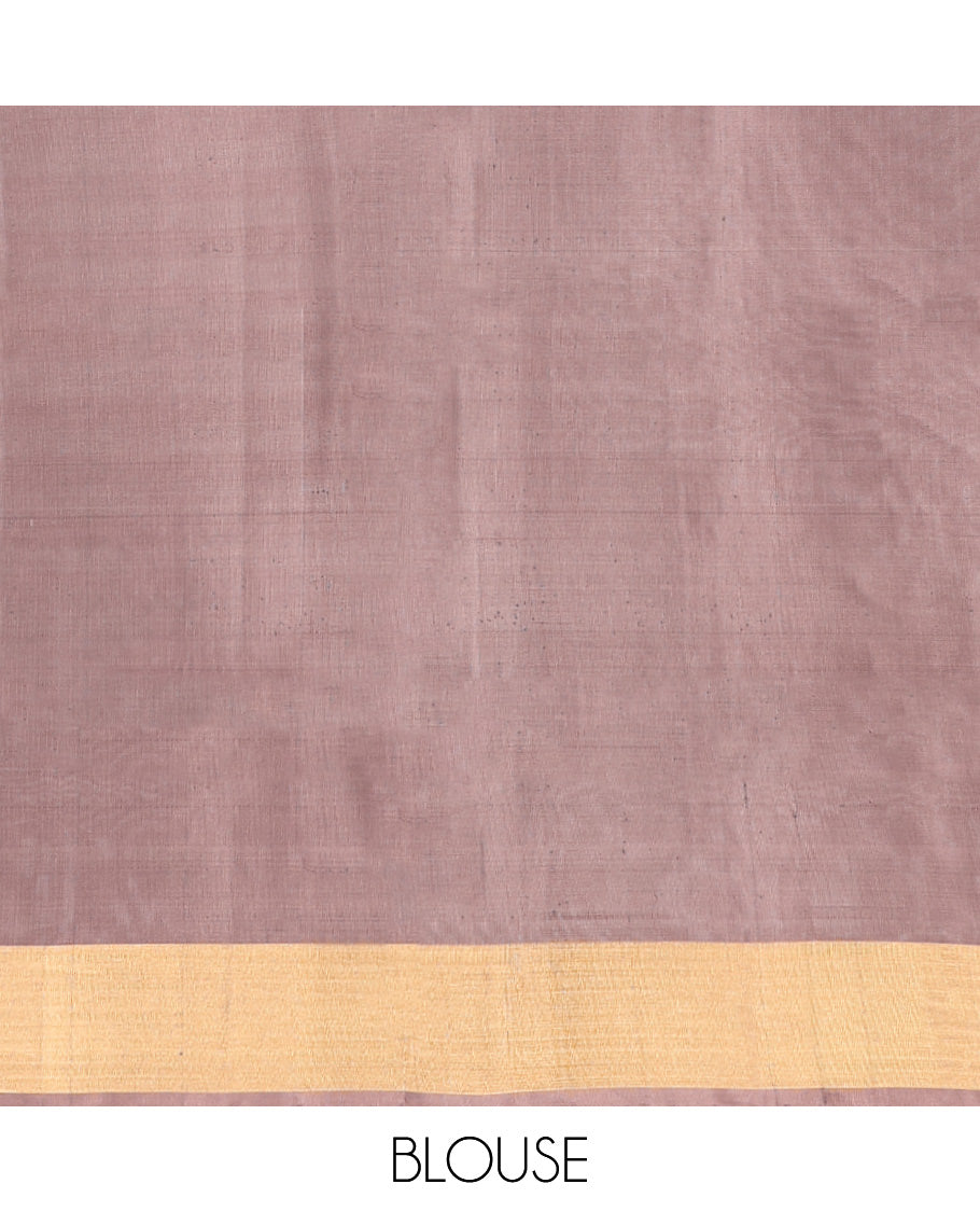 Parrot Green Mayuri Lite Silk Mix Saree