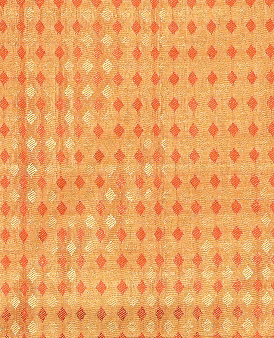 Grey pure silk half saree, floral vine jacquard, contarst jacquard blouse and border of thilakam, muthu, neli and kodi visiry, and jaal design dhavani