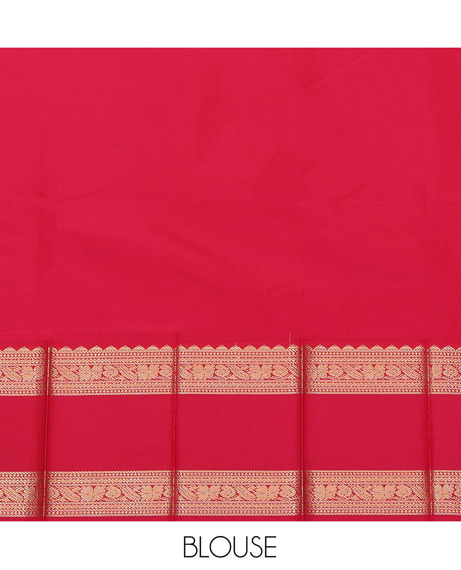 Orange Budget Silk Saree