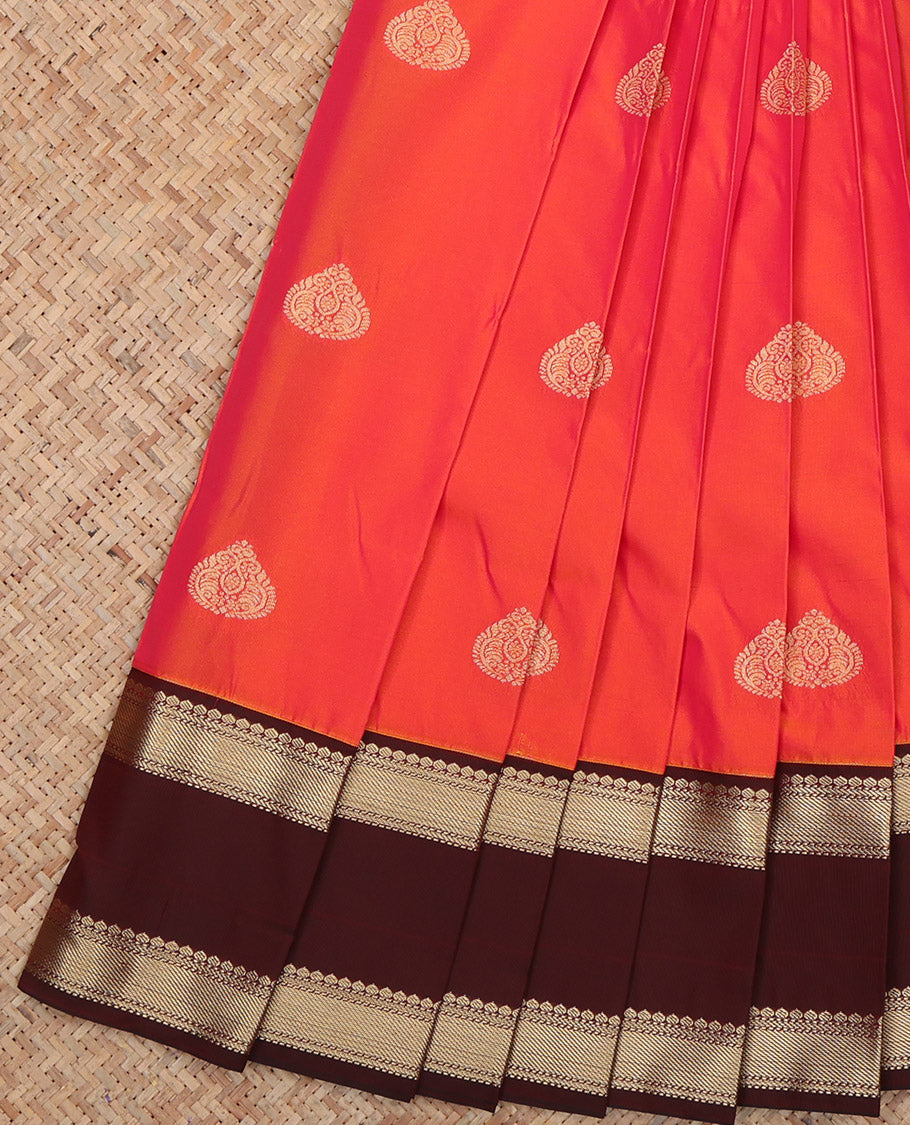 Orange Budget Silk Saree