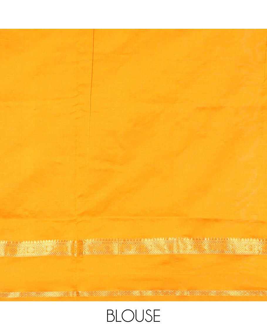 Purple plain poly cotton saree, contrast rettai pettu traditional zari border, and striped pallu