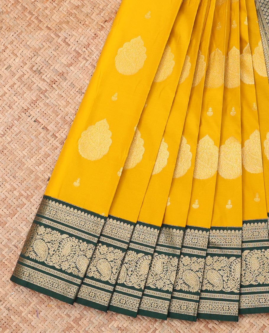 Yellow Budget Silk Saree