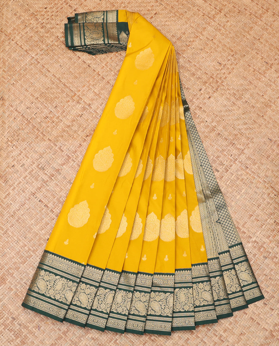 Yellow Budget Silk Saree