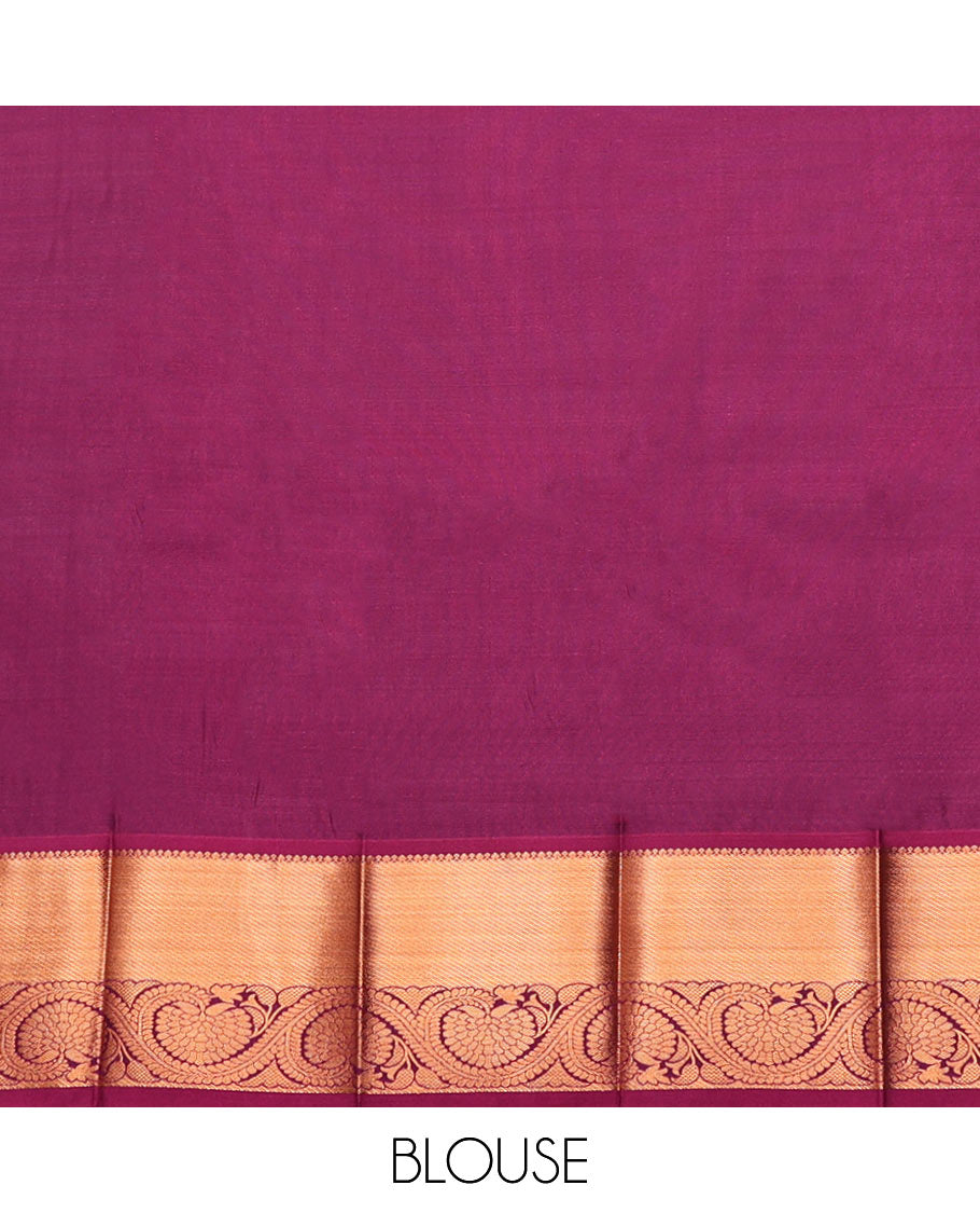 Pink Budget Silk Saree, Woven with Jacquard Design, Contrast Traditional Zari Border, Grand Pallu, and a Contrast Blouse