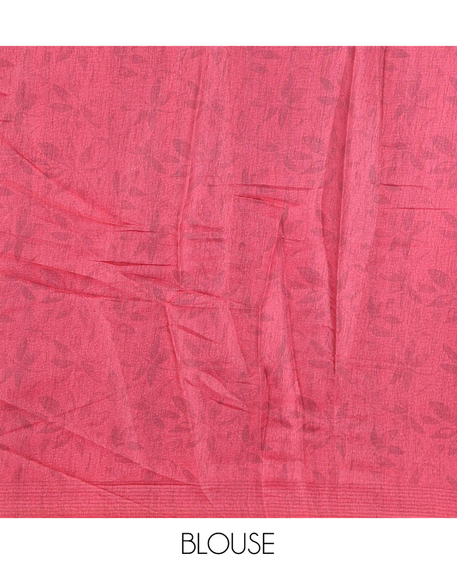 Black Semi-Tussar Saree
